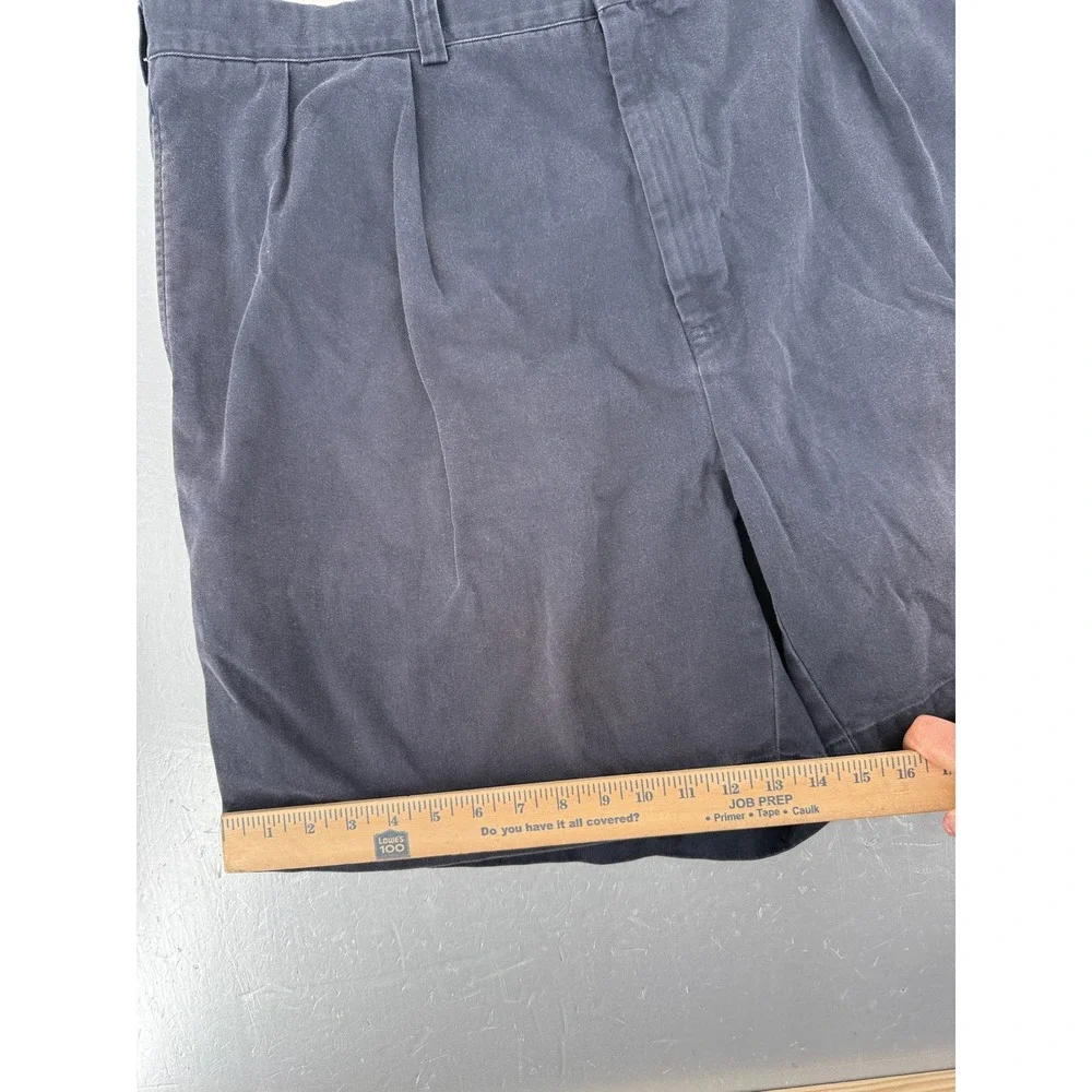 Polo Ralph Lauren Tyler Short Mens 46 Navy Blue Pleated Cotton Classic Chino